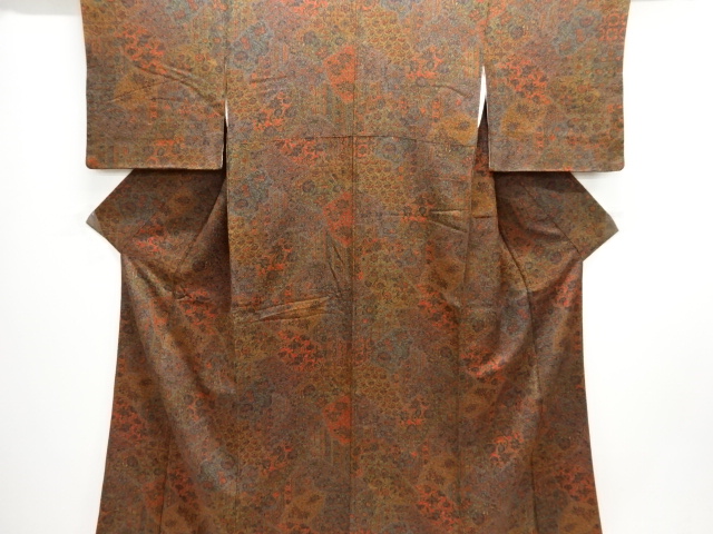 花更紗模様小紋着物